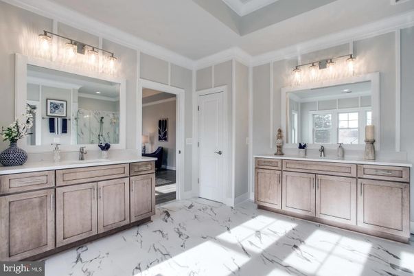 Bathroom, Dual Sink Vanities, Interior, Marble