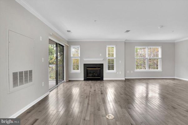 Empty room, Fireplace, Interior, Wood Texture Flooring