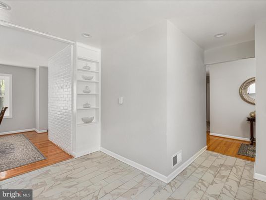 Interior, Marble, Recessed Lighting, Wood Texture Flooring