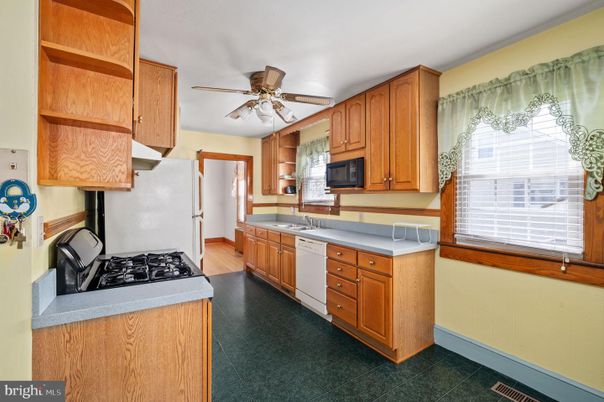 Interior, Kitchen, Wood Texture Flooring