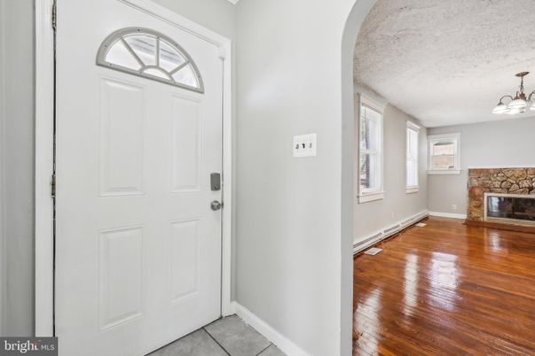 Empty room, Fireplace, Interior, Wood Texture Flooring