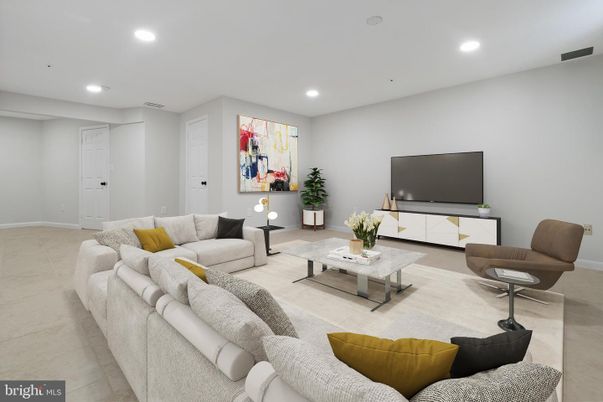 Interior, Living room, Recessed Lighting