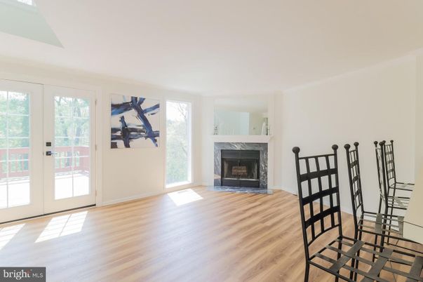Empty room, Fireplace, Interior, Wood Texture Flooring