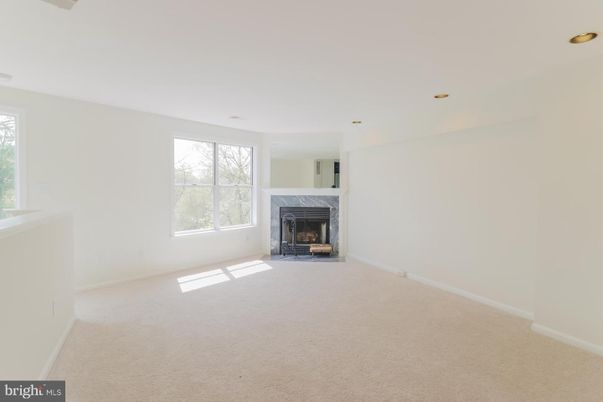 Empty room, Fireplace, Interior, Recessed Lighting