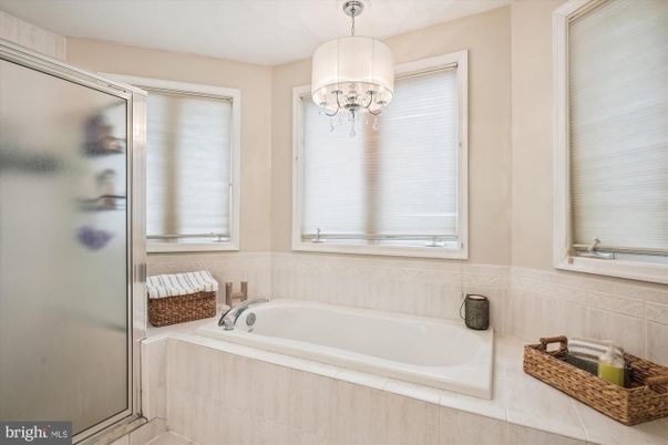 Bathroom, Chandelier, Glass Shower, Interior