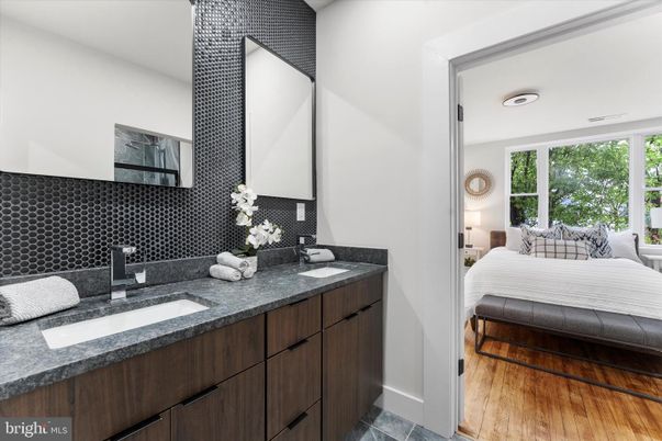 Bathroom, Bedroom, Dual Sink Vanities, Interior, Wood Texture Flooring