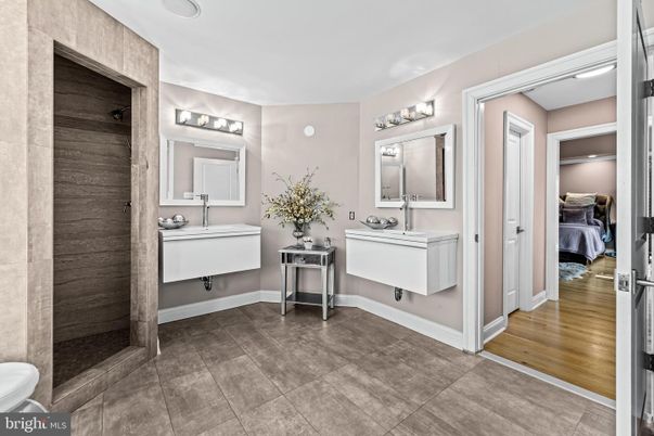 Bathroom, Bedroom, Dual Sink Vanities, Interior, Wood Texture Flooring