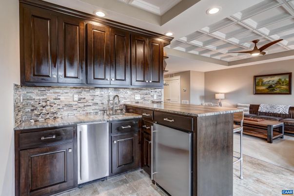 Interior, Kitchen, Living room, Recessed Lighting, Wood Texture Flooring