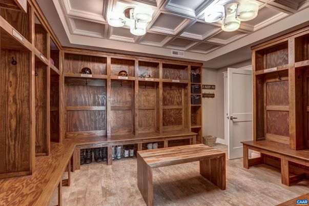 Interior, Walk-in Closets, Wood Texture Flooring, Wooden Walls