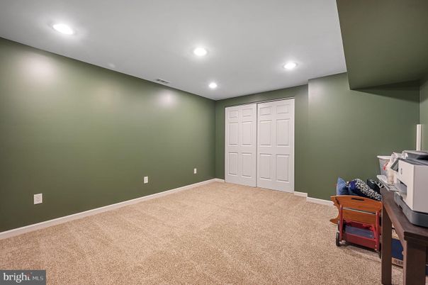 Home Office, Interior, Recessed Lighting