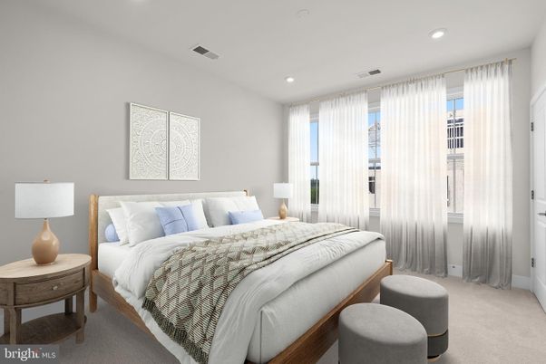 Bedroom, Interior, Recessed Lighting