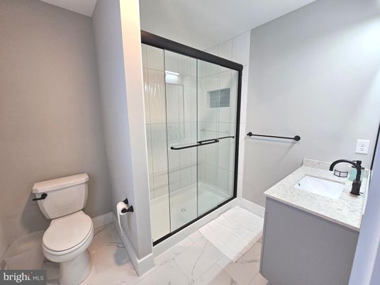 Bathroom, Glass Shower, Interior, Marble