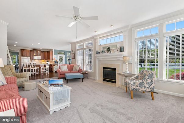 Dining room, Fireplace, Interior, Kitchen, Living room, Recessed Lighting