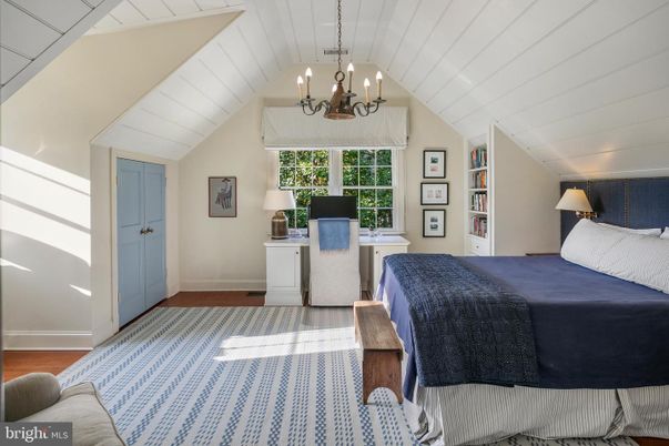 Bedroom, Chandelier, Interior, Wood Texture Flooring