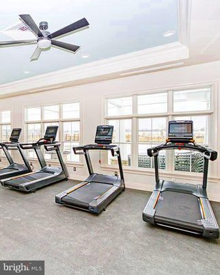 Fitness Equipment, Gym, Interior, Recessed Lighting
