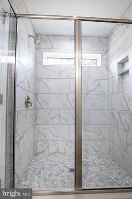 Bathroom, Glass Shower, Interior, Marble Walls