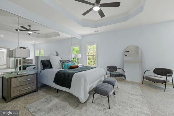 Bedroom, Interior, Recessed Lighting