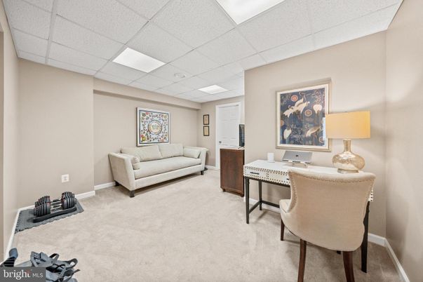 Home Office, Interior, Recessed Lighting