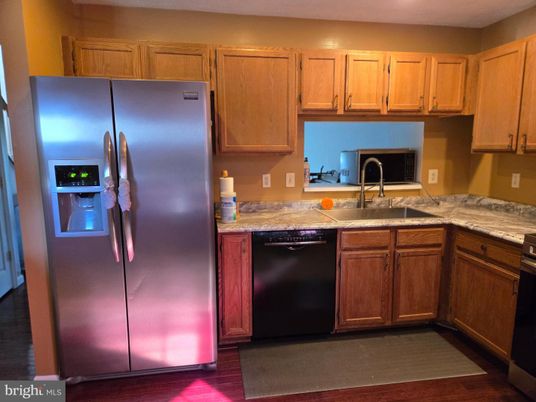Interior, Kitchen, Wood Texture Flooring