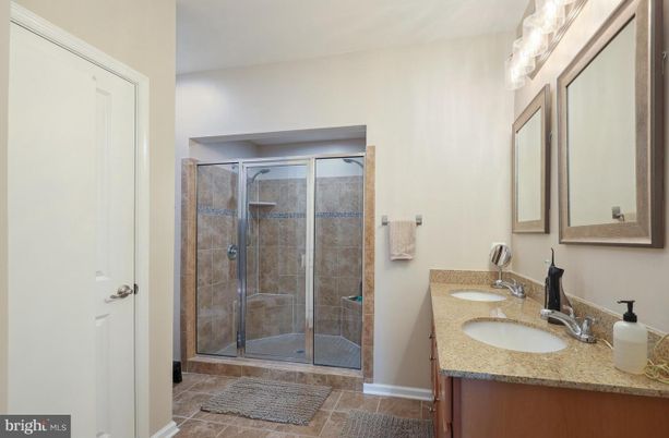 Bathroom, Dual Sink Vanities, Glass Shower, Interior