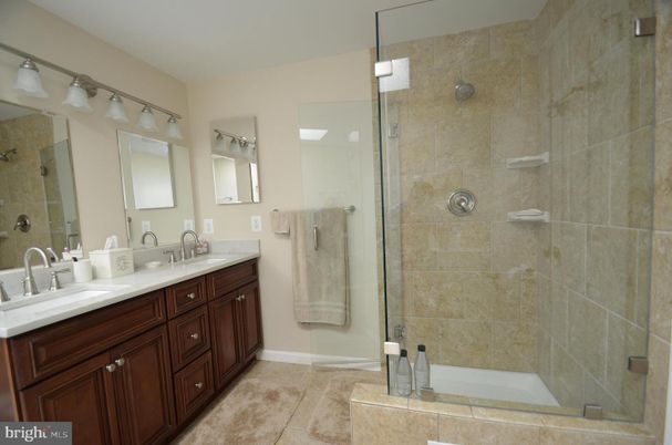 Bathroom, Dual Sink Vanities, Glass Shower, Interior