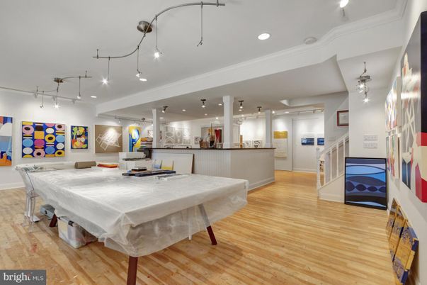 Billiard Table, Game Room, Interior, Pendant Lights, Recessed Lighting, Wood Texture Flooring