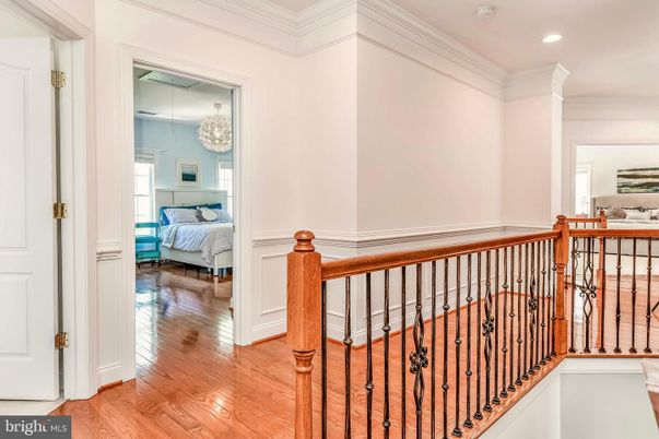 Bedroom, Chandelier, Interior, Recessed Lighting, Wood Texture Flooring