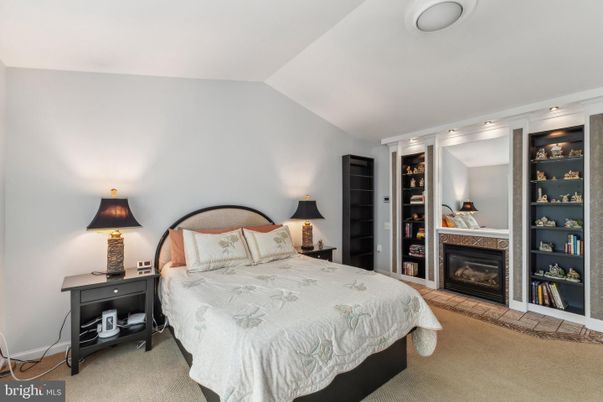 Bedroom, Fireplace, Interior