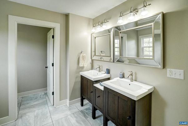Bathroom, Dual Sink Vanities, Interior, Marble