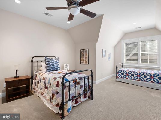Bedroom, Interior, Recessed Lighting