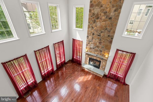 Fireplace, Interior, Stone Walls, Wood Texture Flooring