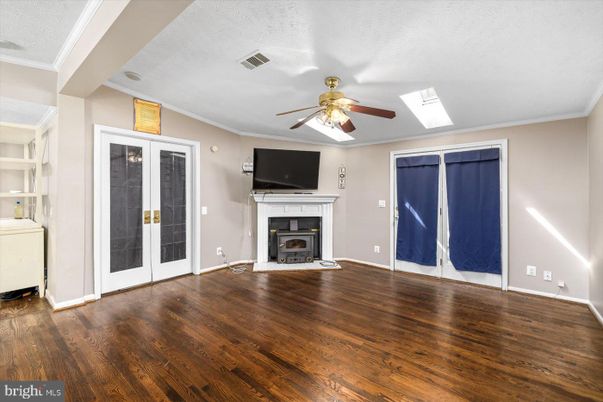 Empty room, Fireplace, Interior, Wood Texture Flooring