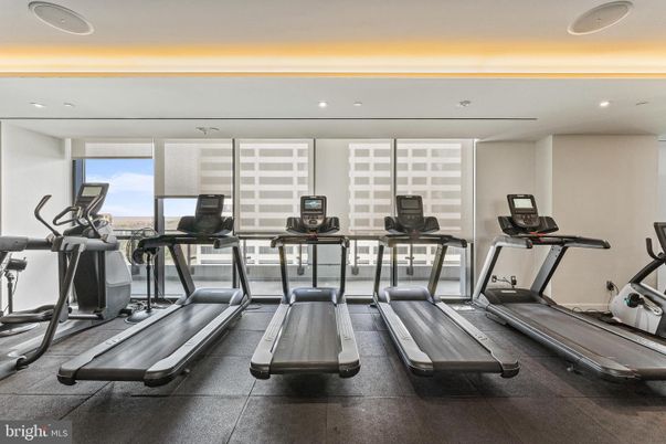 Fitness Equipment, Gym, Interior, Recessed Lighting