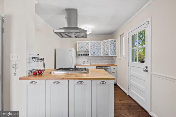 Interior, Kitchen, Wood Texture Flooring