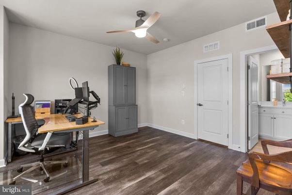 Home Office, Interior, Wood Texture Flooring
