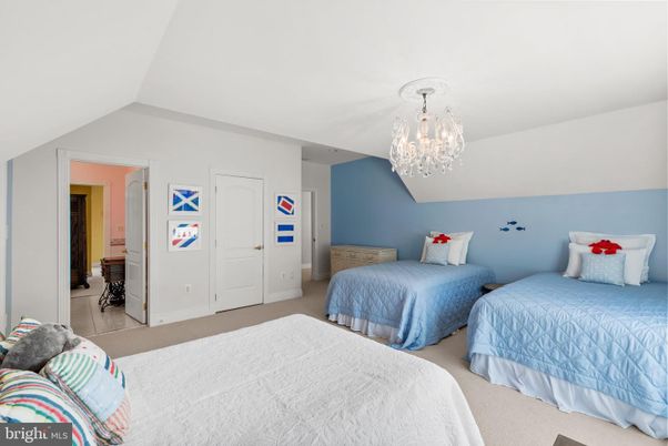 Bedroom, Chandelier, Interior