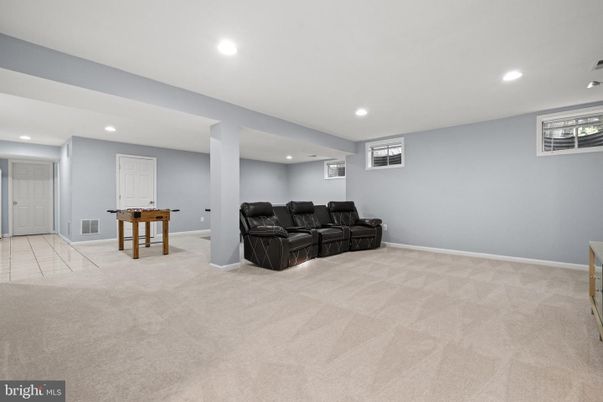 Interior, Living room, Recessed Lighting