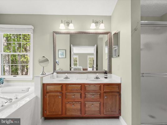 Bathroom, Dual Sink Vanities, Interior, Tile Countertops