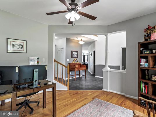 Home Office, Interior, Wood Texture Flooring