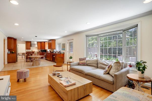 Dining room, Interior, Kitchen, Living room, Recessed Lighting, Wood Texture Flooring