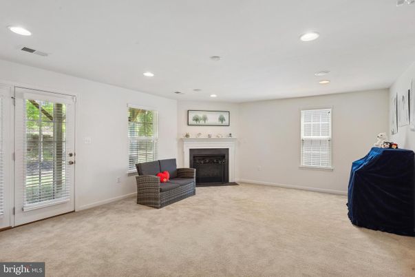 Empty room, Fireplace, Interior, Recessed Lighting
