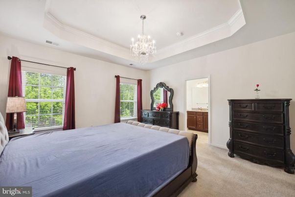 Bedroom, Chandelier, Interior