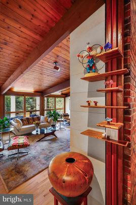 Interior, Living room, Stone Walls, Wooden Beams, Wooden Ceilings, Wood Texture Flooring