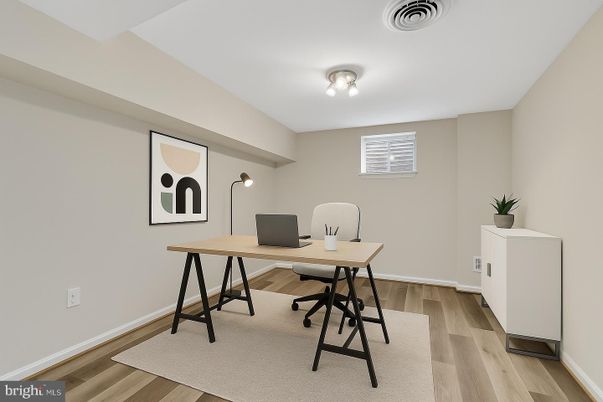 Home Office, Interior, Wood Texture Flooring