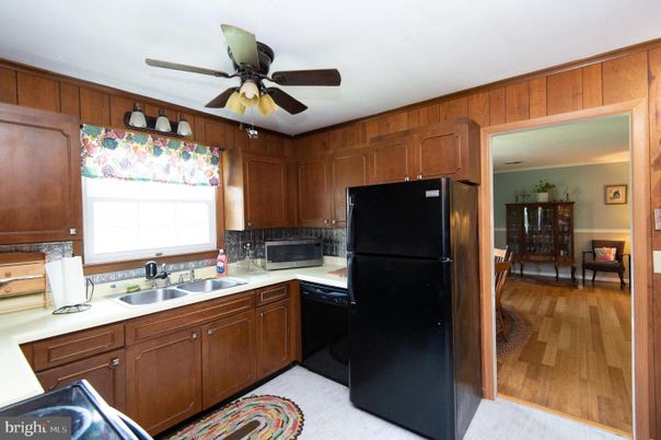 Interior, Kitchen, Wood Texture Flooring