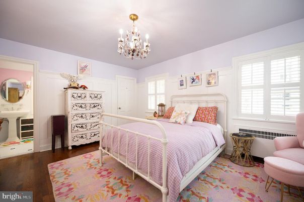 Bedroom, Chandelier, Interior, Wood Texture Flooring