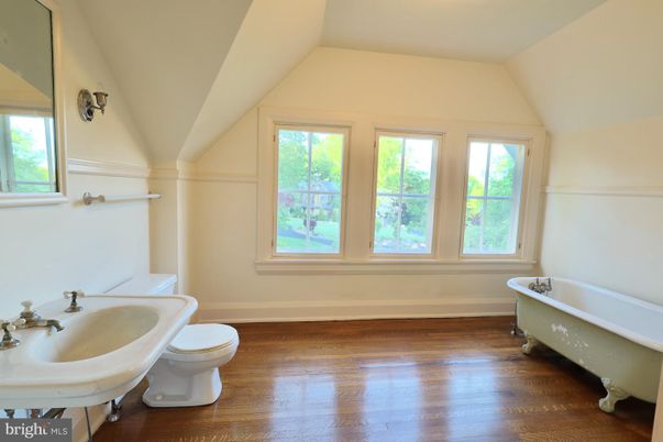 Bathroom, Free Standing Baths, Interior, Wood Texture Flooring