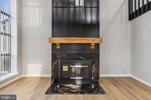 Fireplace, Interior, Wood Texture Flooring