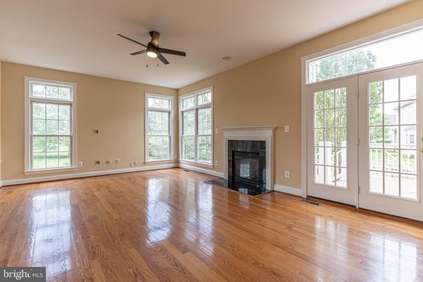 Empty room, Fireplace, Interior, Wood Texture Flooring