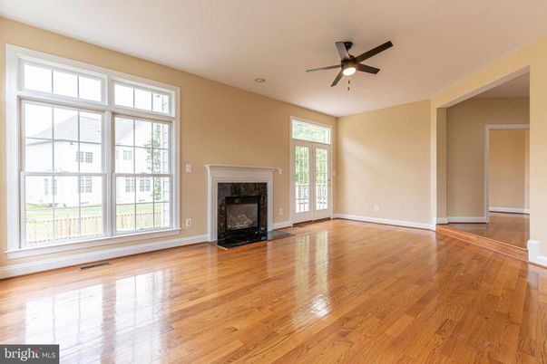 Empty room, Fireplace, Interior, Wood Texture Flooring